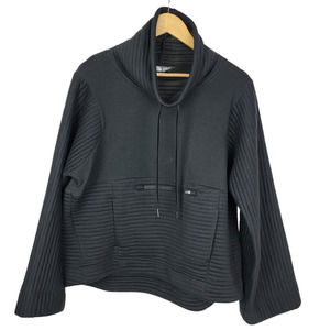 The North Face Terra Metro Funnel Neck Pullover Sweatshirt Black M